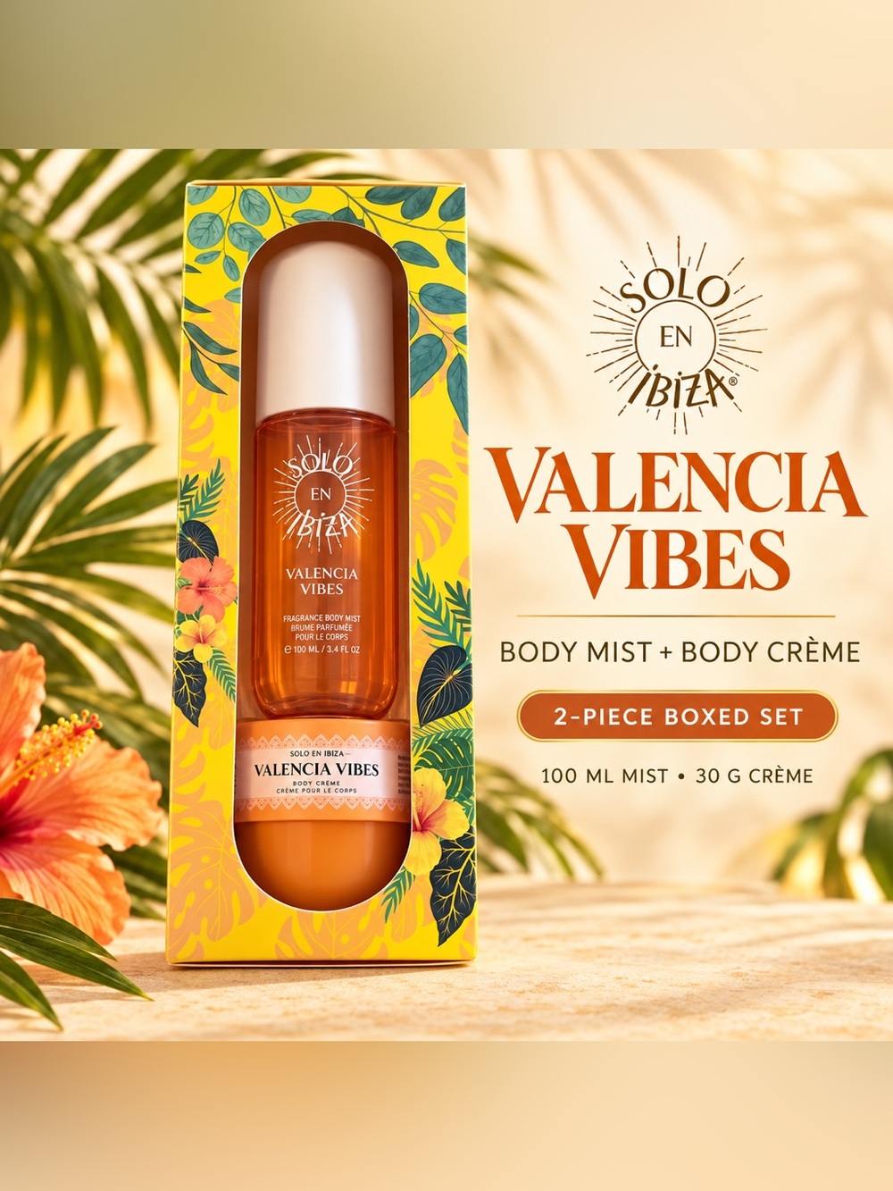 Solo en Ibiza Valencia Vibes Body Mist & Body Crème 2-Piece Gift Set